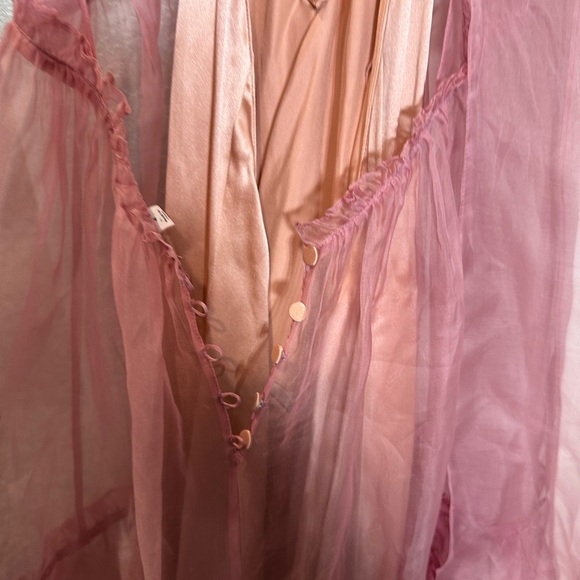 Cinq A Sept Veronique Tiered Organza Silk Colorblock Gown - Picture 13 of 16